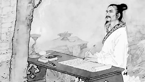 司马迁写《封禅记》（国画）.jpg
